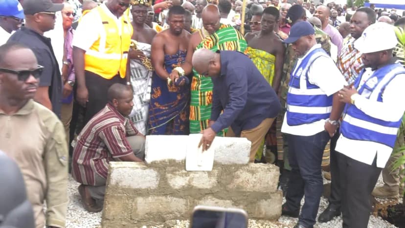 Mahama cuts sod for over 1,000-unit Green City Housing Project in Ashanti Region